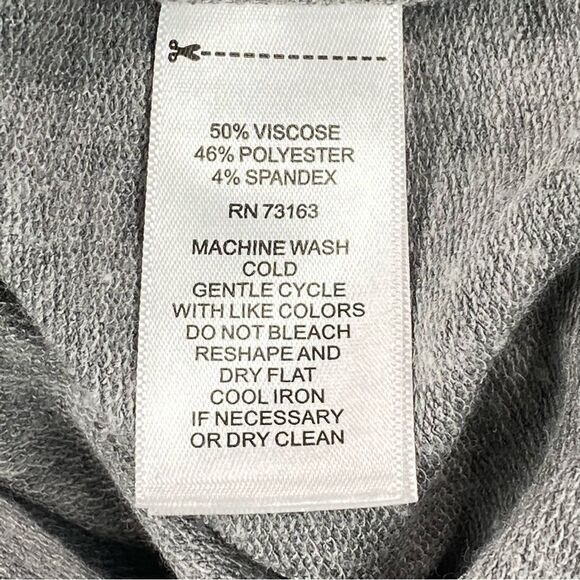 Cable & Guage Womens Grey Short Sleeve Crew Neck Front Pocketed Blouse Size M - Picture 10 of 12